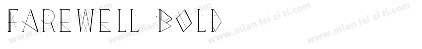 Farewell Bold字体转换